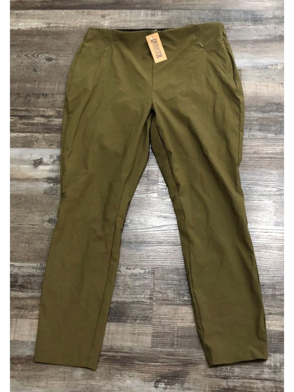 Duluth Trading Womens Size 14 Flexexellent Skinny Leg Ankle Pants New $90 Tags